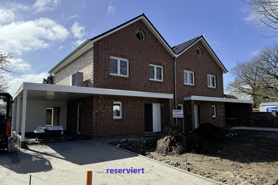 Neubau in Zetel - DOPPELHAUSHÄLFTE (rechts)